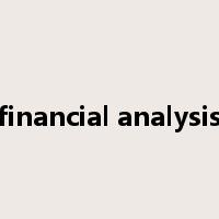 financial analysis是什么意思