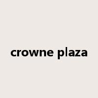 crowne plaza是什么意思