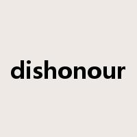 dishonour是什么意思