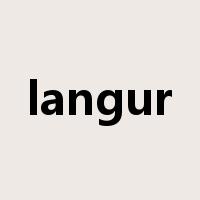 langur是什么意思