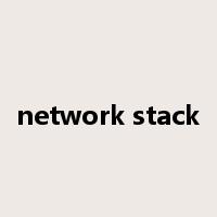 network stack是什么意思