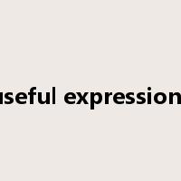 useful expressions是什么意思
