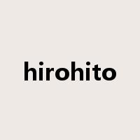 hirohito是什么意思