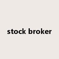 stock broker是什么意思