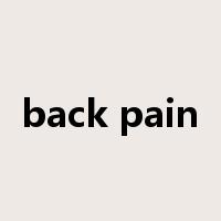 back pain是什么意思