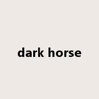 dark horse是什么意思