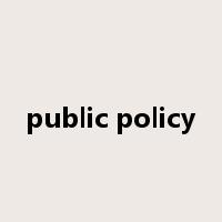 public policy是什么意思