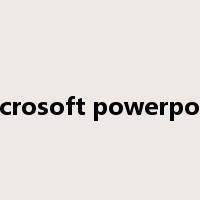 microsoft powerpoint是什么意思