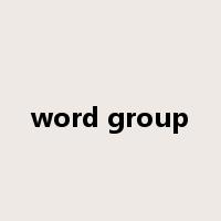 word group是什么意思