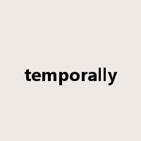 temporally是什么意思