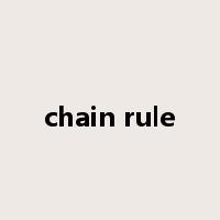 chain rule是什么意思