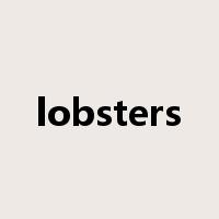 lobsters是什么意思