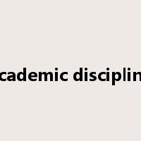 academic discipline是什么意思