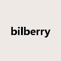 bilberry是什么意思