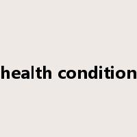 health condition是什么意思