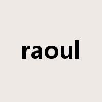 raoul是什么意思