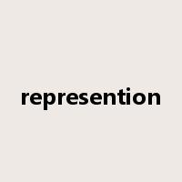 represention是什么意思