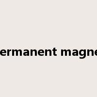 permanent magnet是什么意思