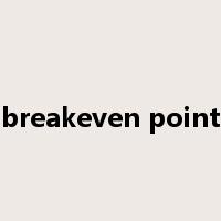breakeven point是什么意思