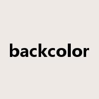 backcolor是什么意思
