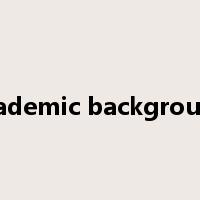 academic background是什么意思