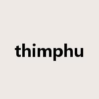 thimphu是什么意思