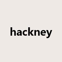 hackney是什么意思