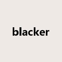 blacker是什么意思