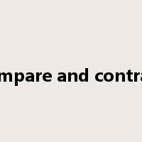 compare and contrast是什么意思