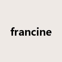 francine是什么意思