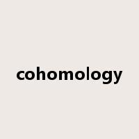 cohomology是什么意思