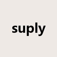 suply是什么意思