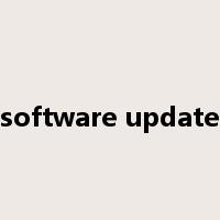 software update是什么意思