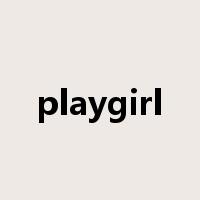 playgirl是什么意思
