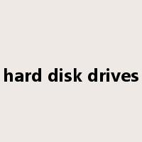 hard disk drives是什么意思