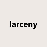 larceny是什么意思