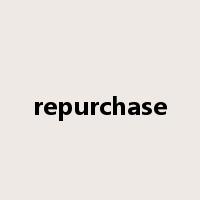repurchase是什么意思
