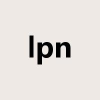 lpn是什么意思