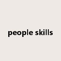 people skills是什么意思