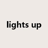 lights up是什么意思