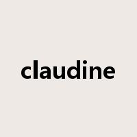 claudine是什么意思