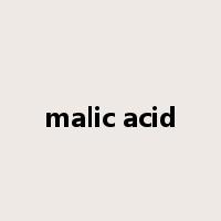 malic acid是什么意思