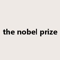the nobel prize是什么意思