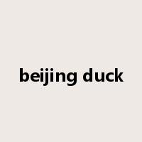 beijing duck是什么意思