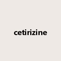 cetirizine是什么意思