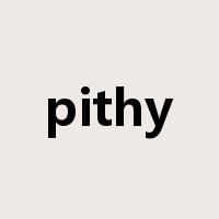 pithy是什么意思