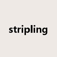 stripling是什么意思