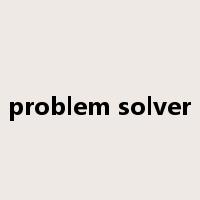 problem solver是什么意思