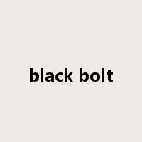 black bolt是什么意思