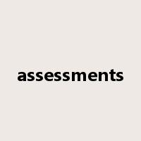 assessments是什么意思